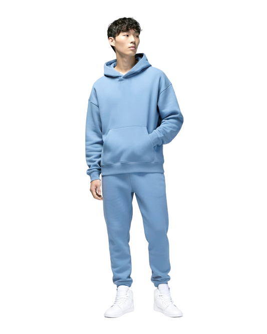 Cotton Fleece Set - Smokey Blue