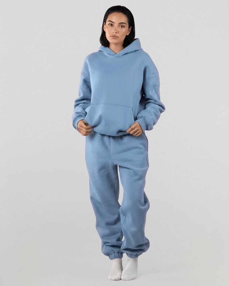 French Terry Set - Smokey Blue