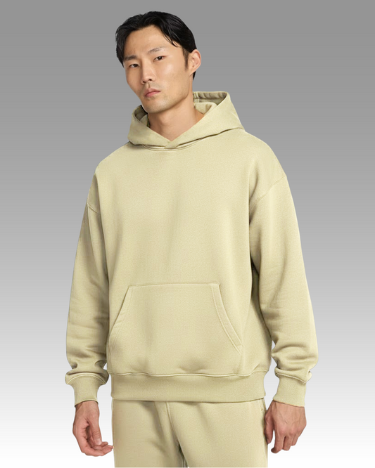 French Terry Hoodie - Stone