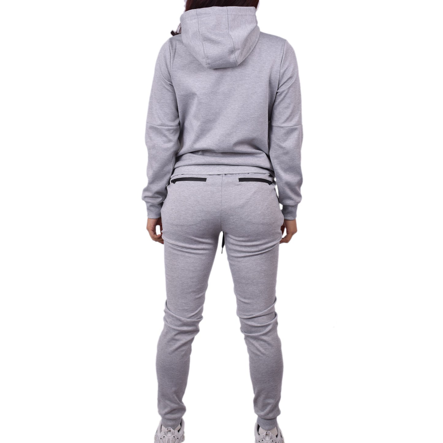 Women's Tech Fleece Tracksuit - Heather Grey
