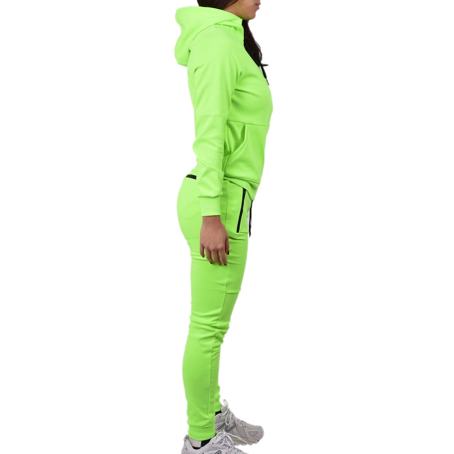 Women's Tech Fleece Tracksuit - Neon Green