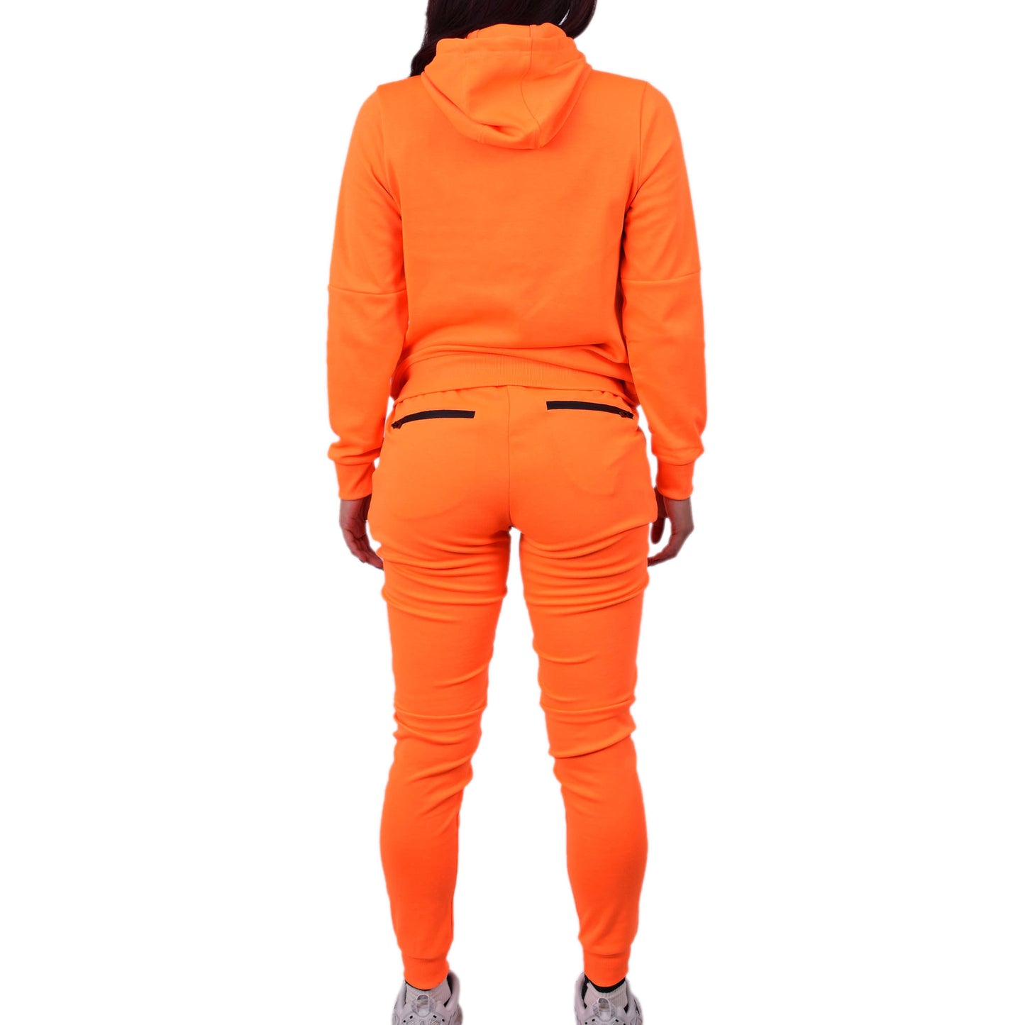 Women's Tech Fleece Tracksuit - Neon Orange