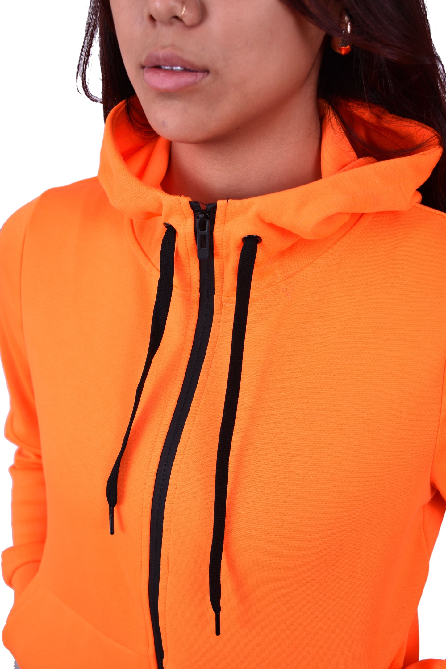 Women's Tech Fleece Tracksuit - Neon Orange