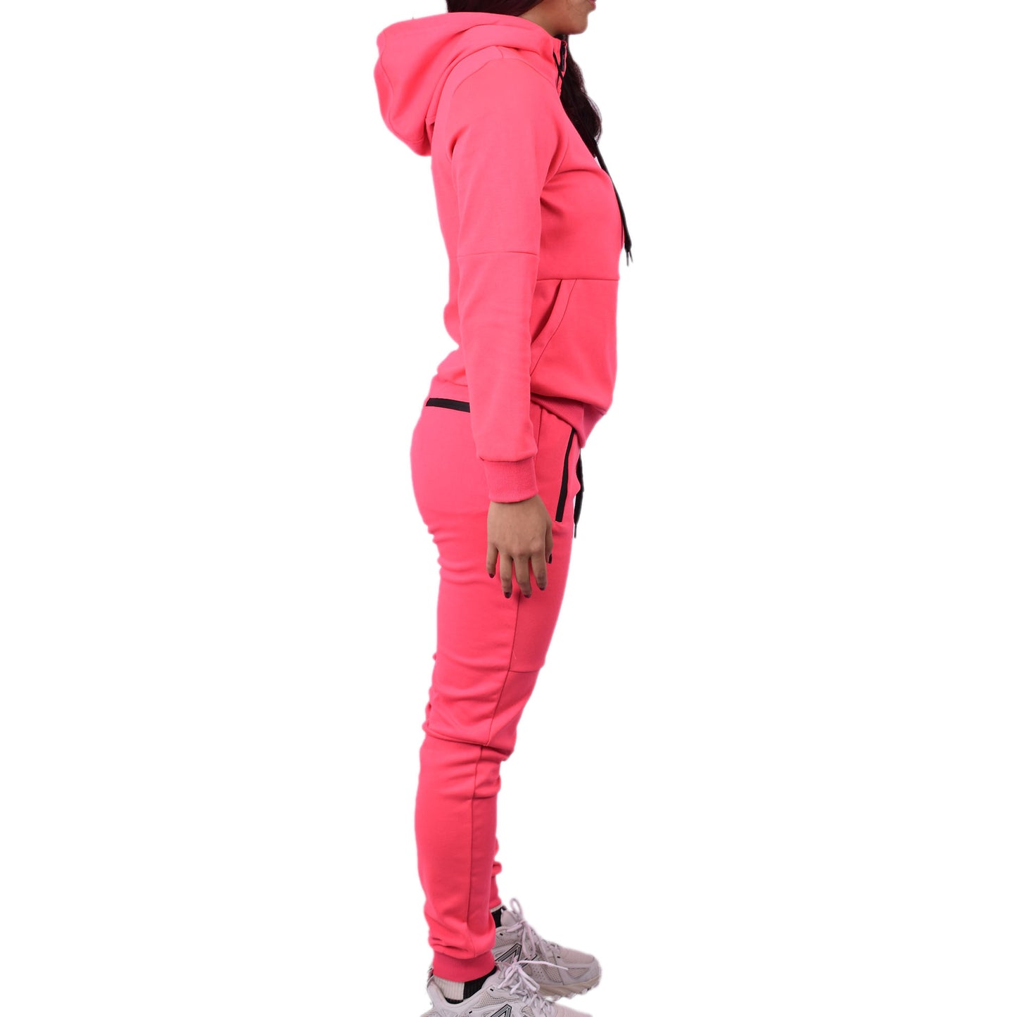 Women's Tech Fleece Tracksuit - Neon Pink