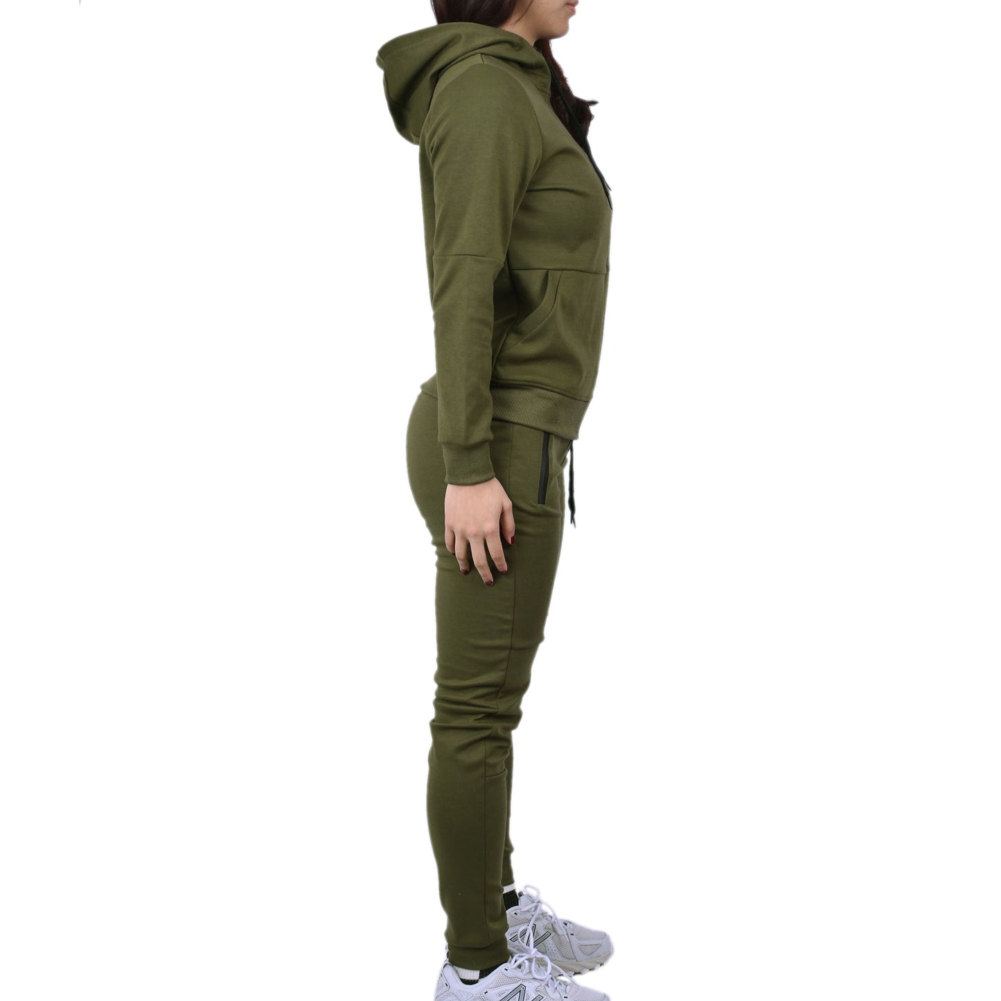 Women's Tech Fleece Tracksuit - Olive