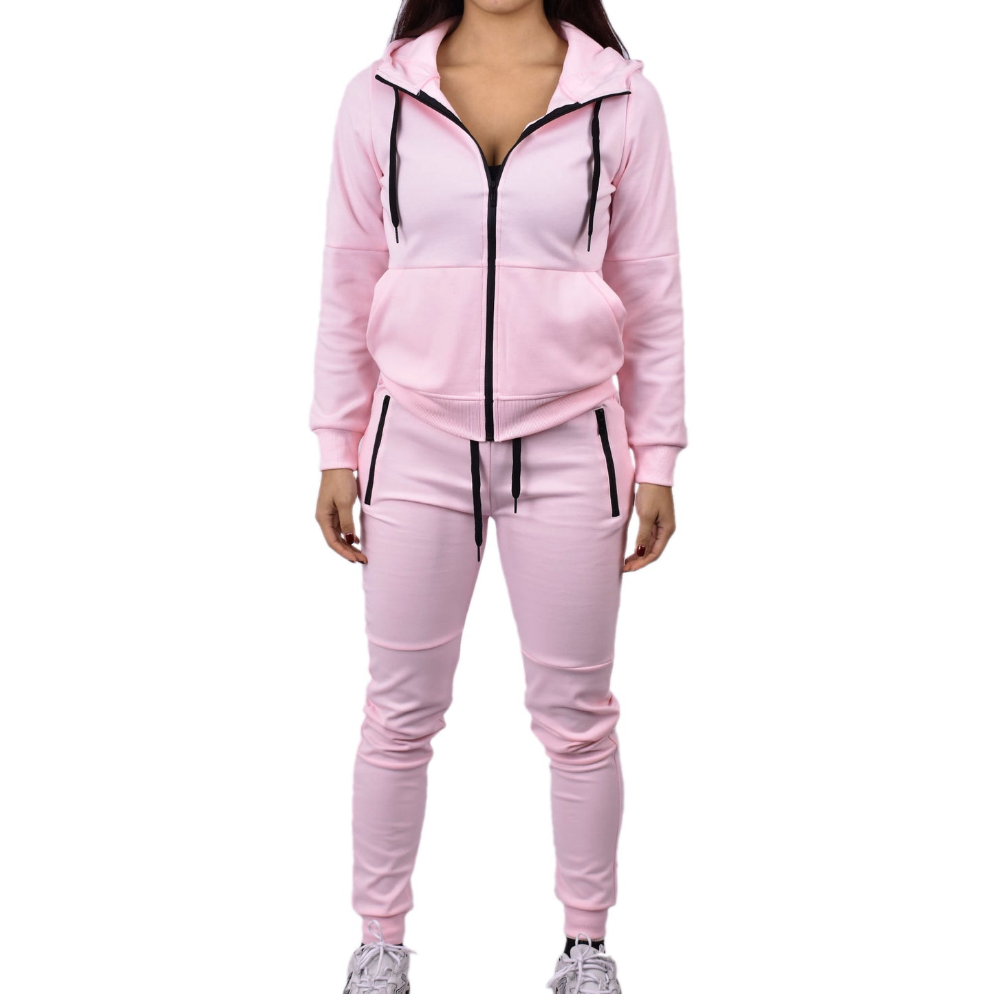 Women's Tech Fleece Tracksuit - Pale Pink