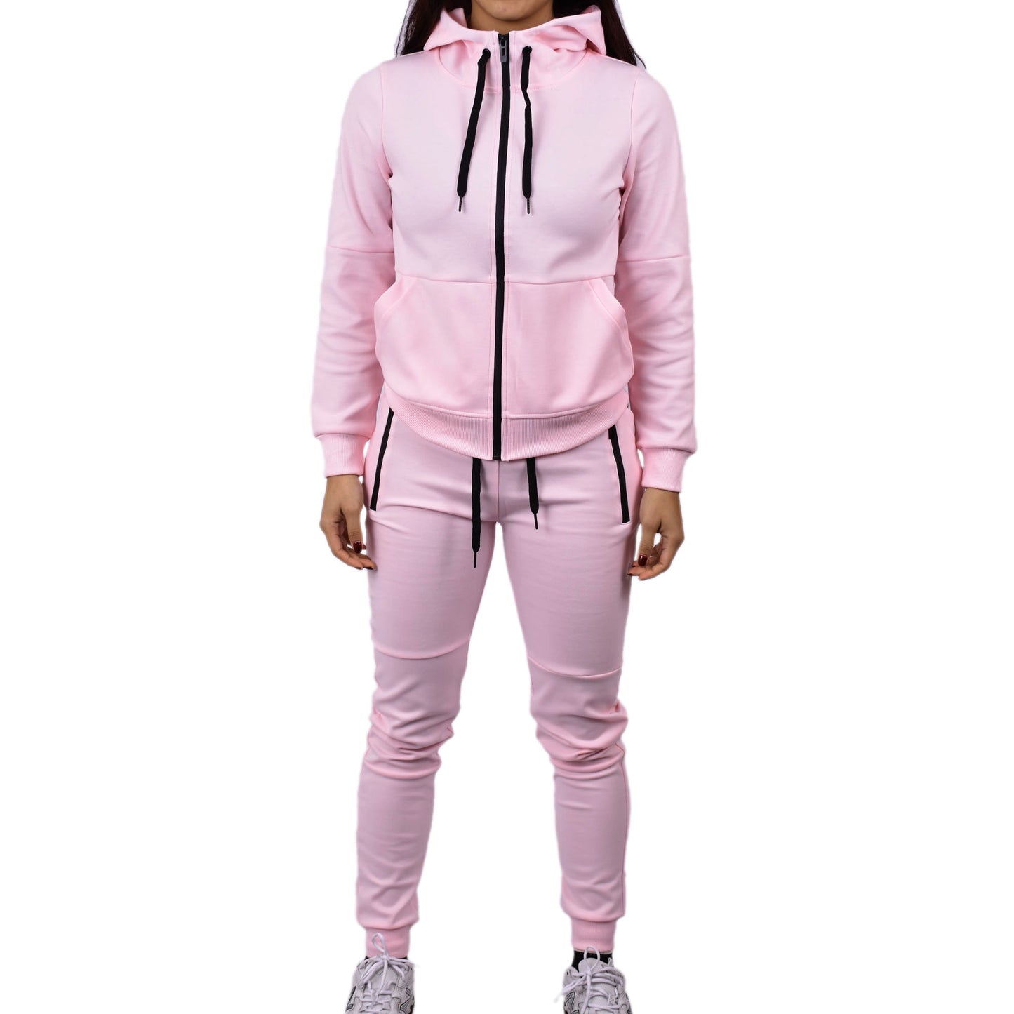 Women's Tech Fleece Tracksuit - Pale Pink