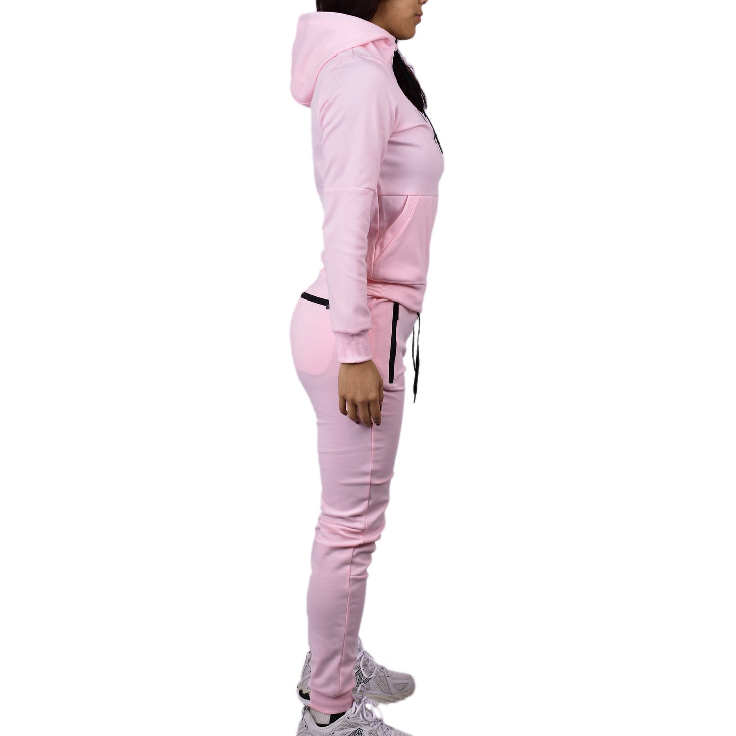 Women's Tech Fleece Tracksuit - Pale Pink