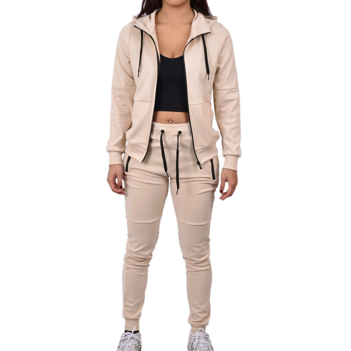 Women's Tech Fleece Tracksuit - Sand