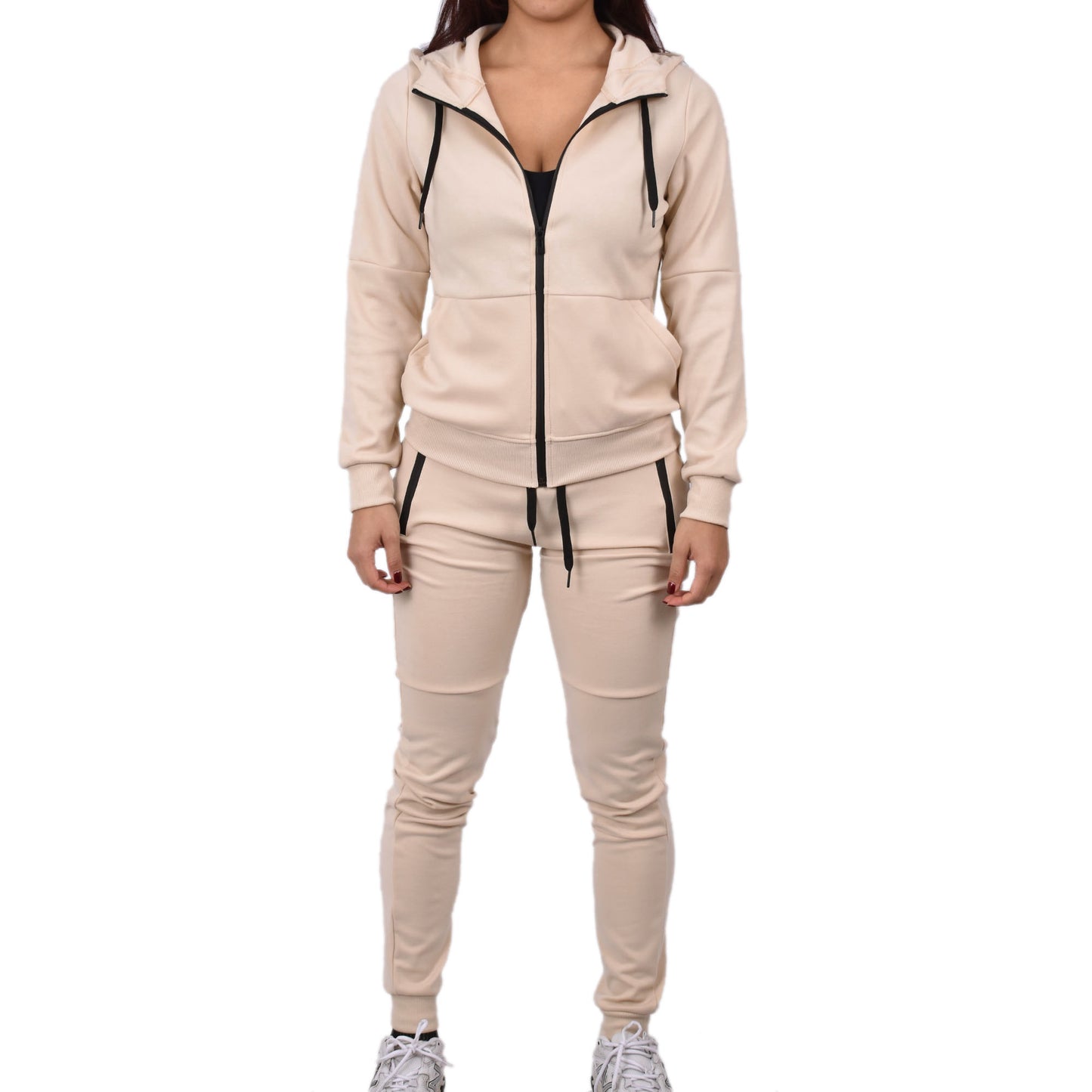 Women's Tech Fleece Tracksuit - Sand