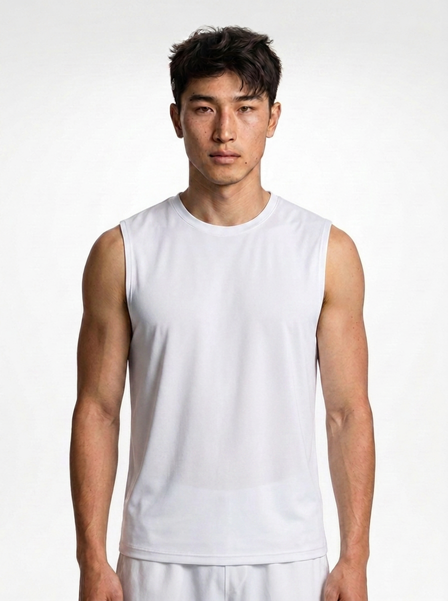 Canvas Muscle Tee - White