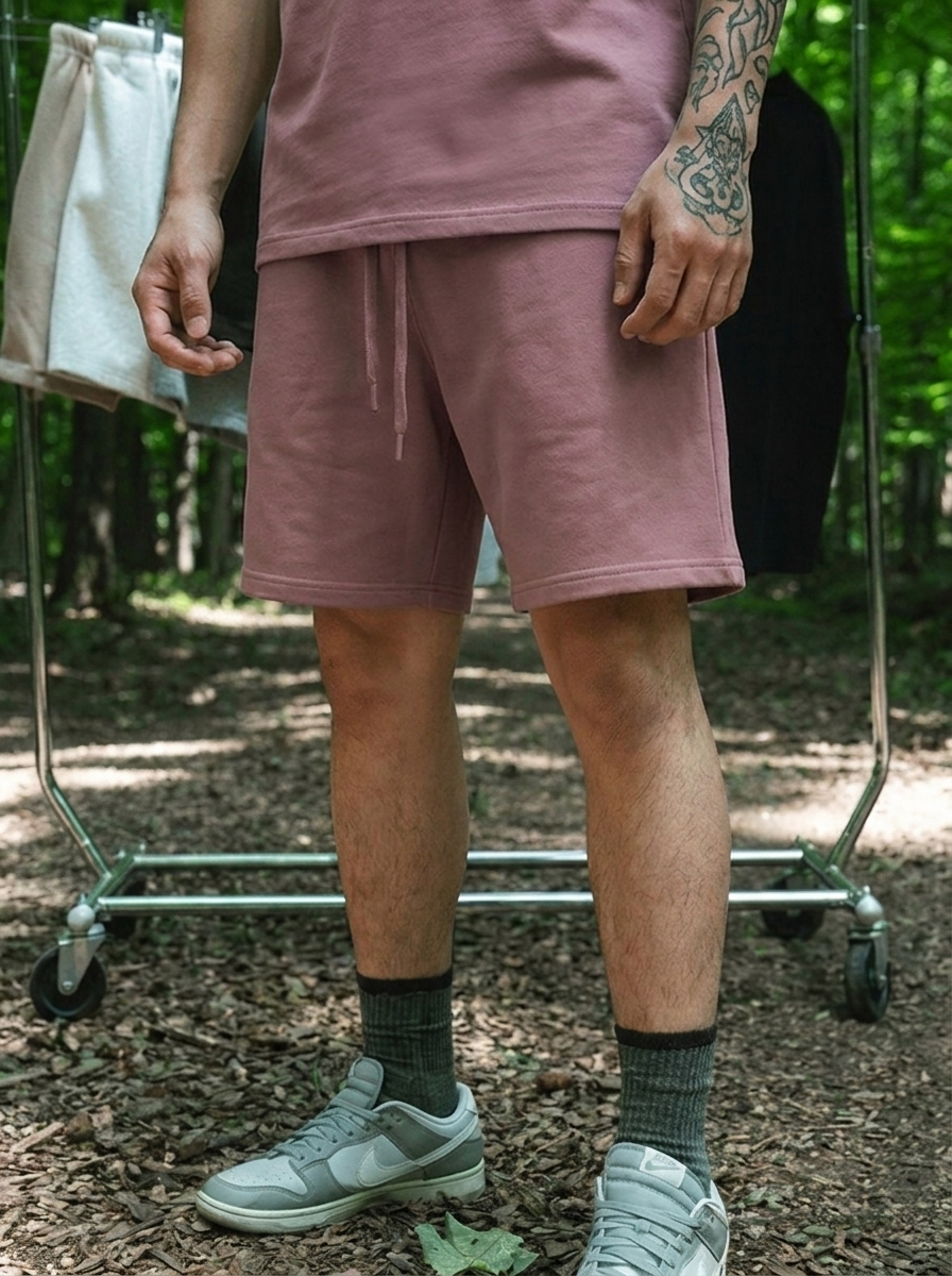 Canvas Fleece Shorts - Shadow Purple