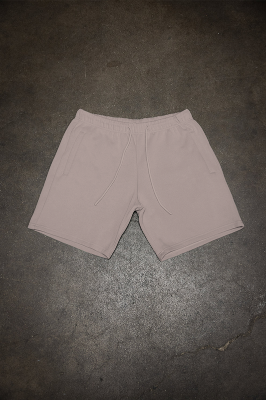 Canvas Fleece Shorts - Khaki