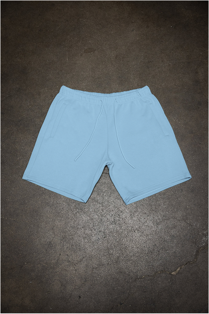 Canvas Fleece Shorts - Smokey Blue