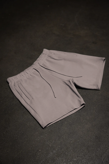 Canvas Fleece Shorts - Khaki