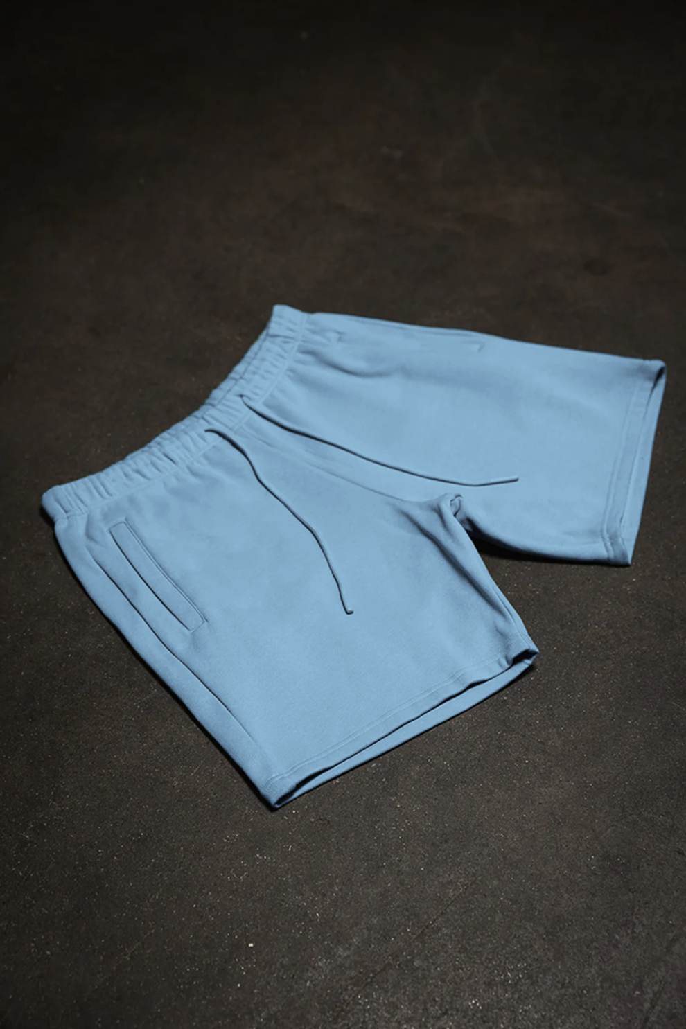 Canvas Fleece Shorts - Smokey Blue