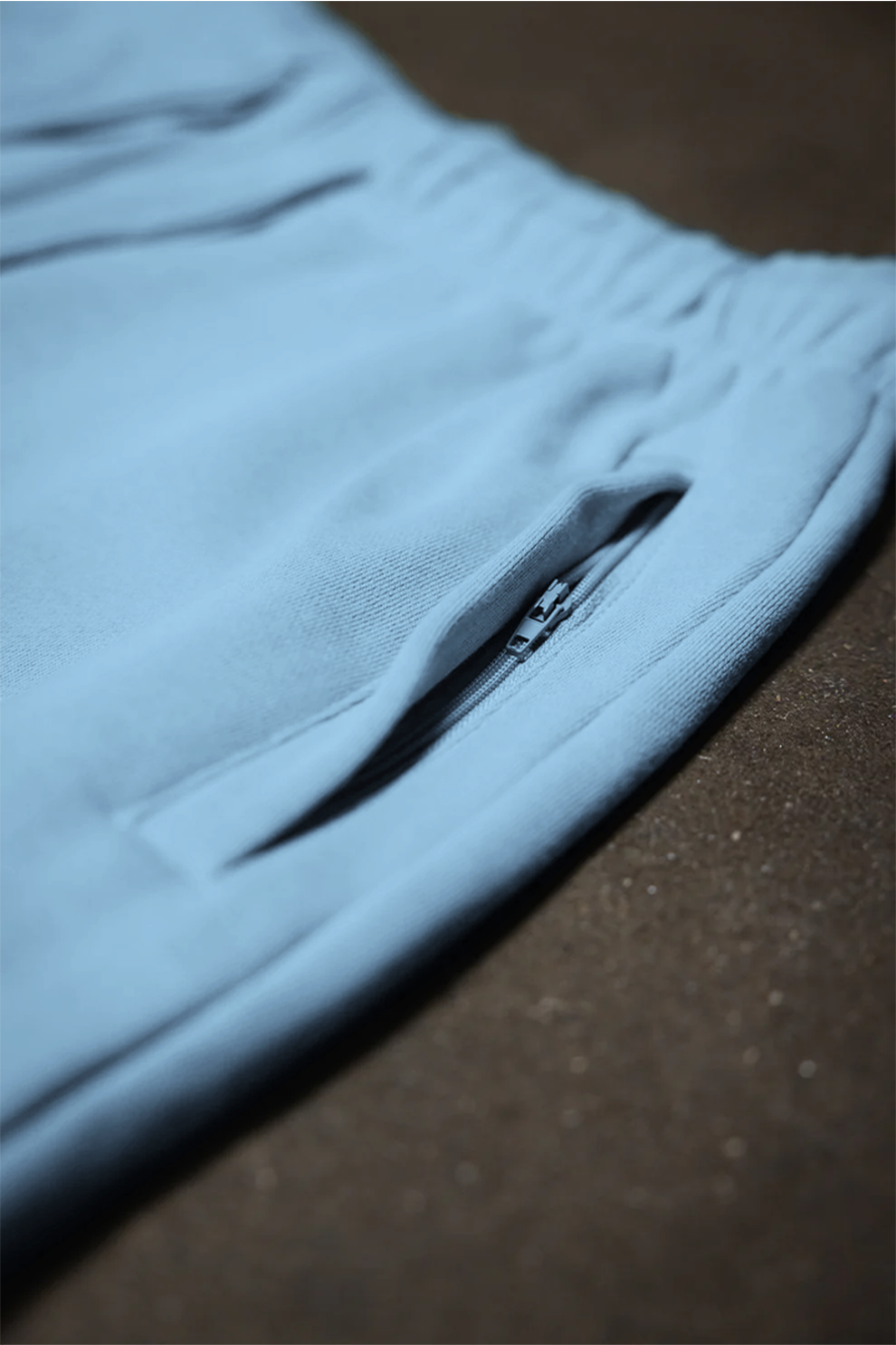 Canvas Fleece Shorts - Smokey Blue