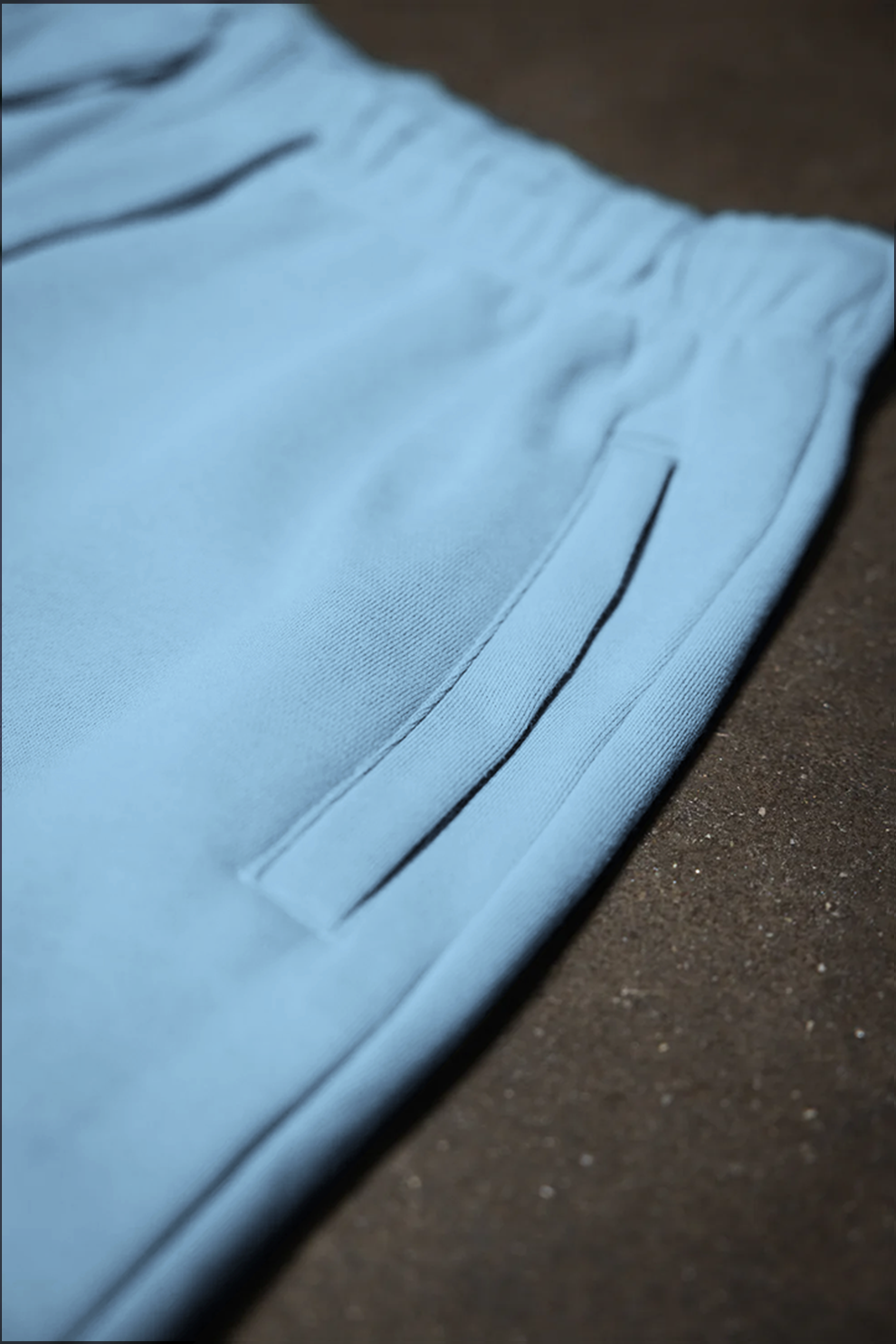 Canvas Fleece Shorts - Smokey Blue