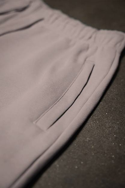 Canvas Fleece Shorts - Khaki