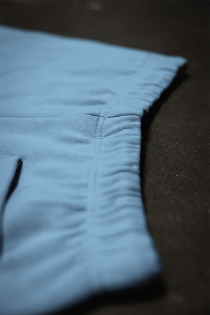 Canvas Fleece Shorts - Smokey Blue