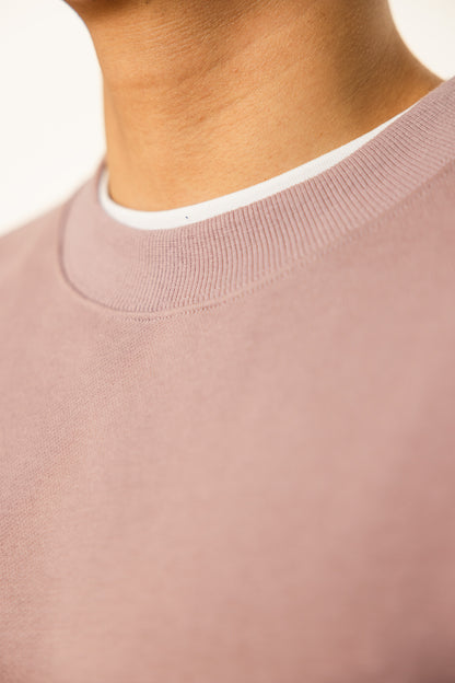 French Terry Crewneck Sweatshirt  - Shadow Purple