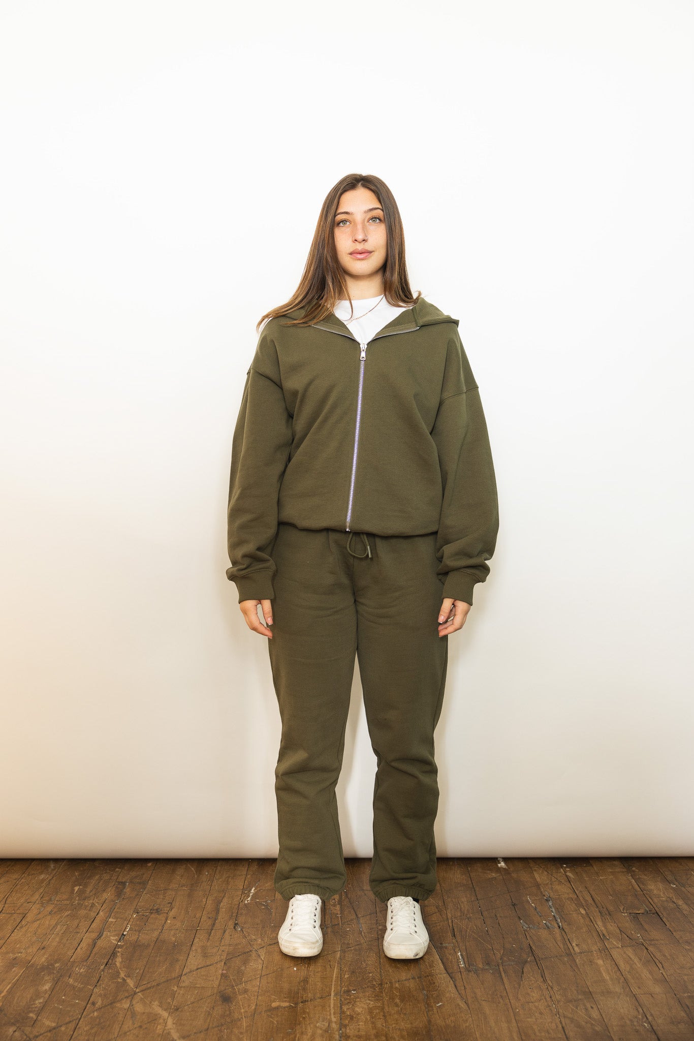 French Terry Joggers - Olive