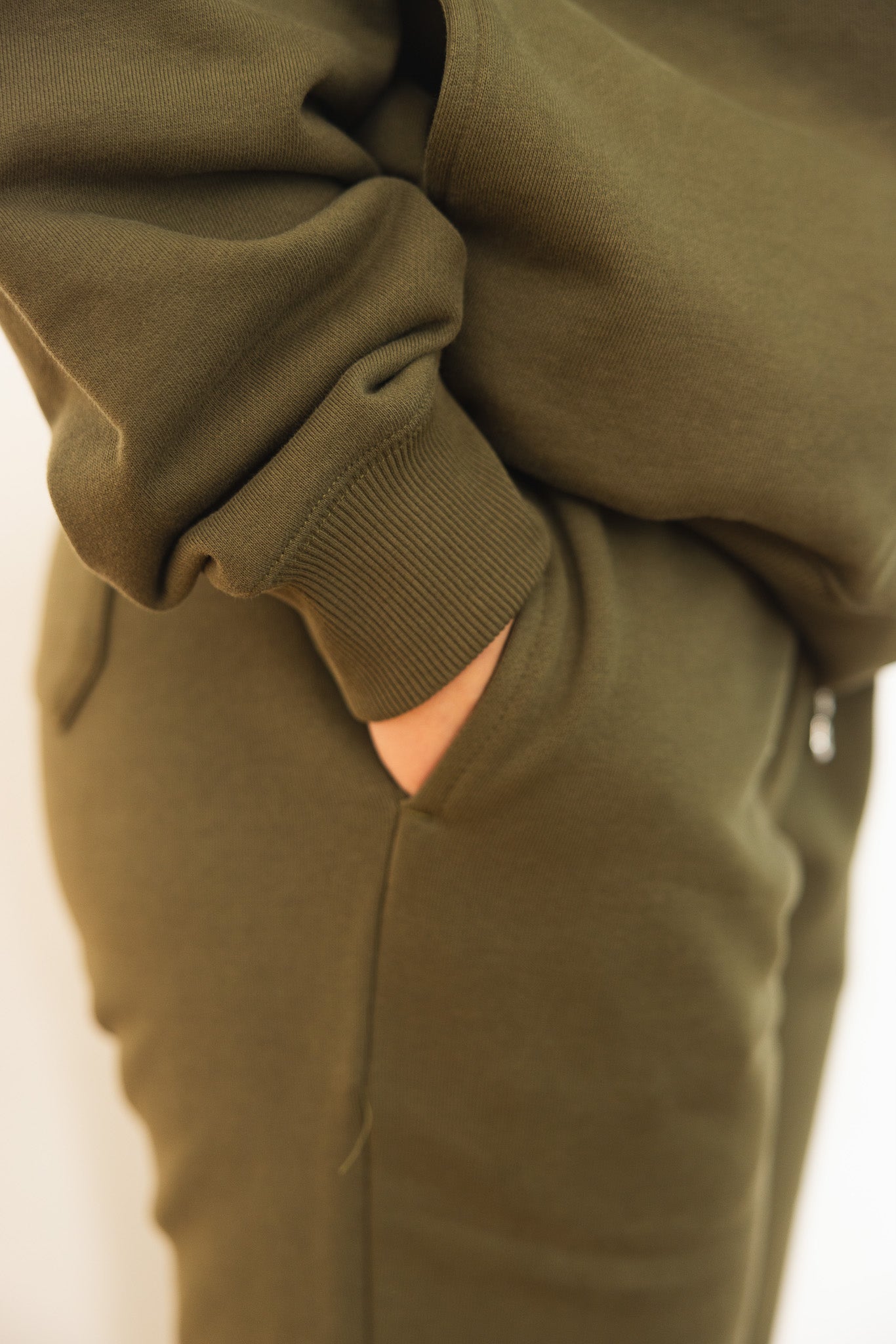 French Terry Joggers - Olive