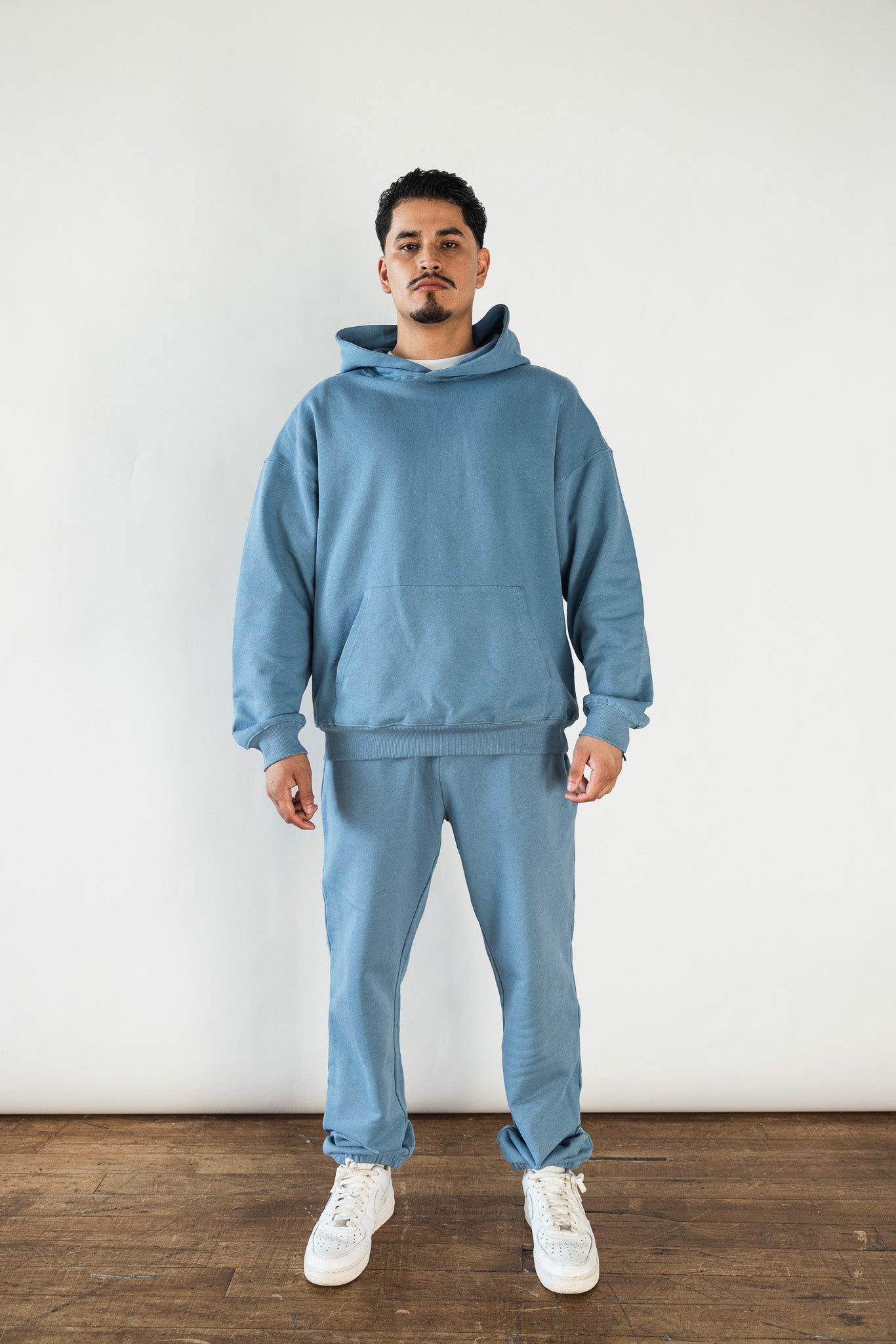 French Terry Set - Smokey Blue