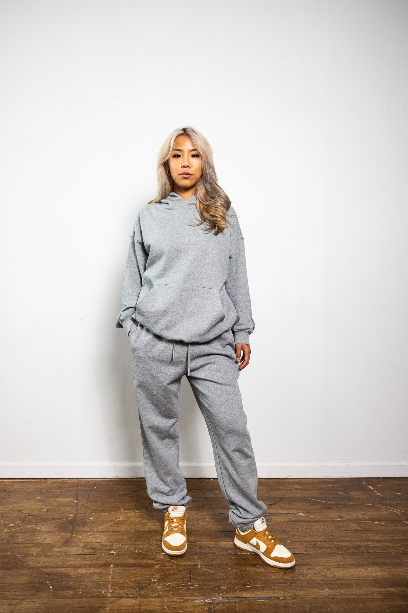 French Terry Joggers - Heather Grey