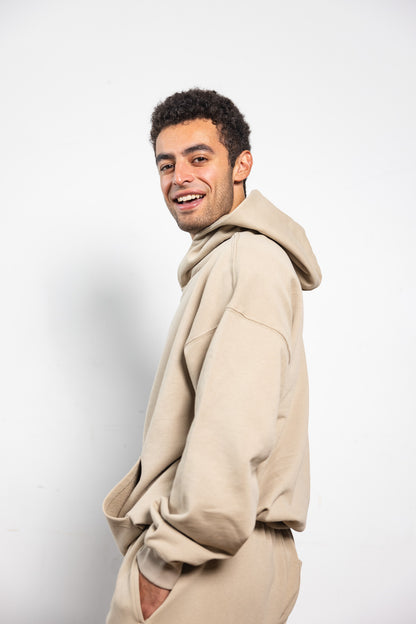 French Terry Hoodie - Khaki