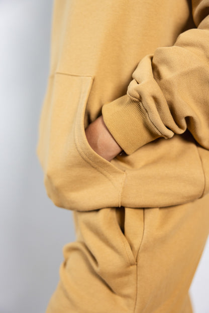 French Terry Hoodie - Camel