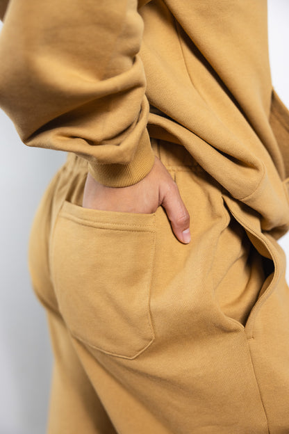 French Terry Joggers - Camel