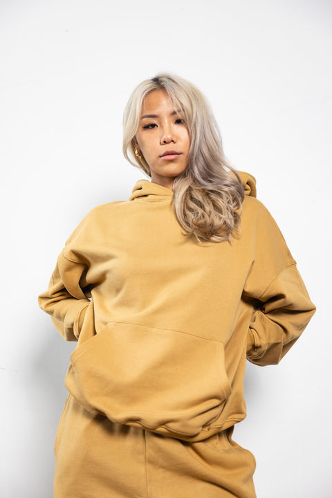 French Terry Hoodie - Camel