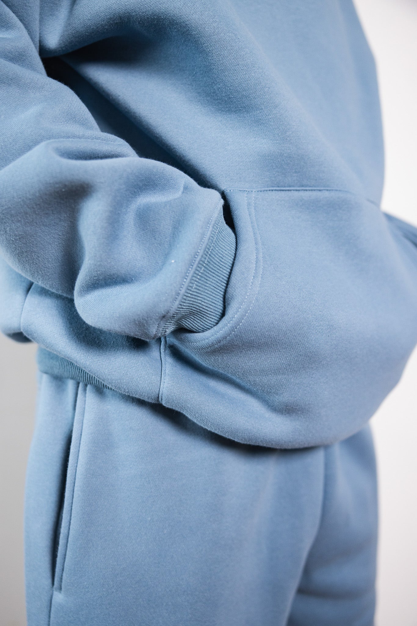 Cotton Fleece Set - Smokey Blue