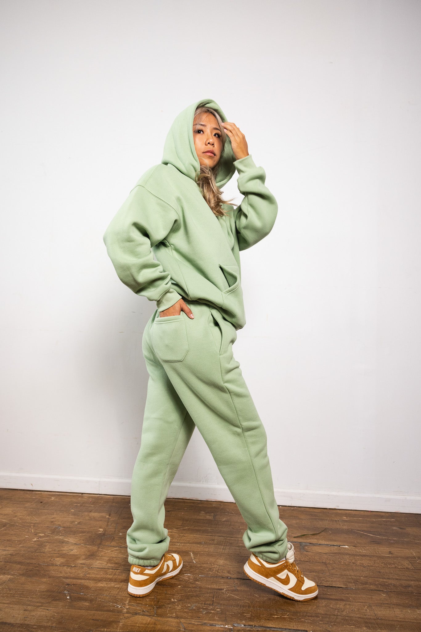 Cotton Fleece Set - Dusty Mint