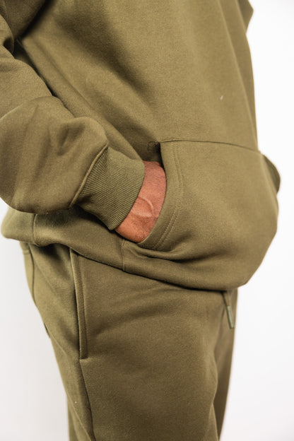 Cotton Fleece Set - Olive