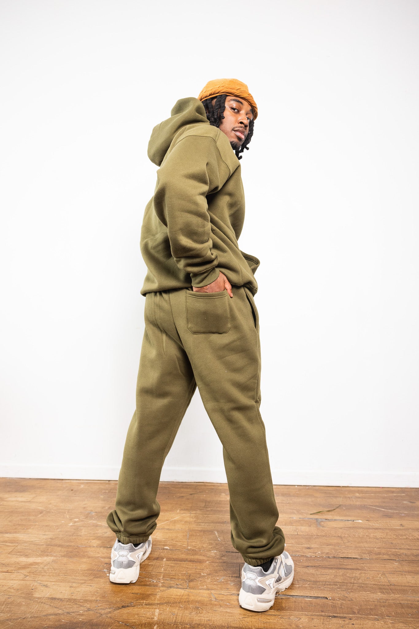 Cotton Fleece Set - Olive