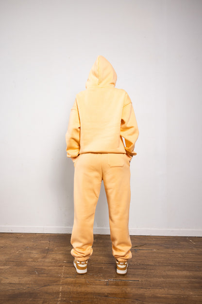 Cotton Fleece Joggers - Peach Fuzz