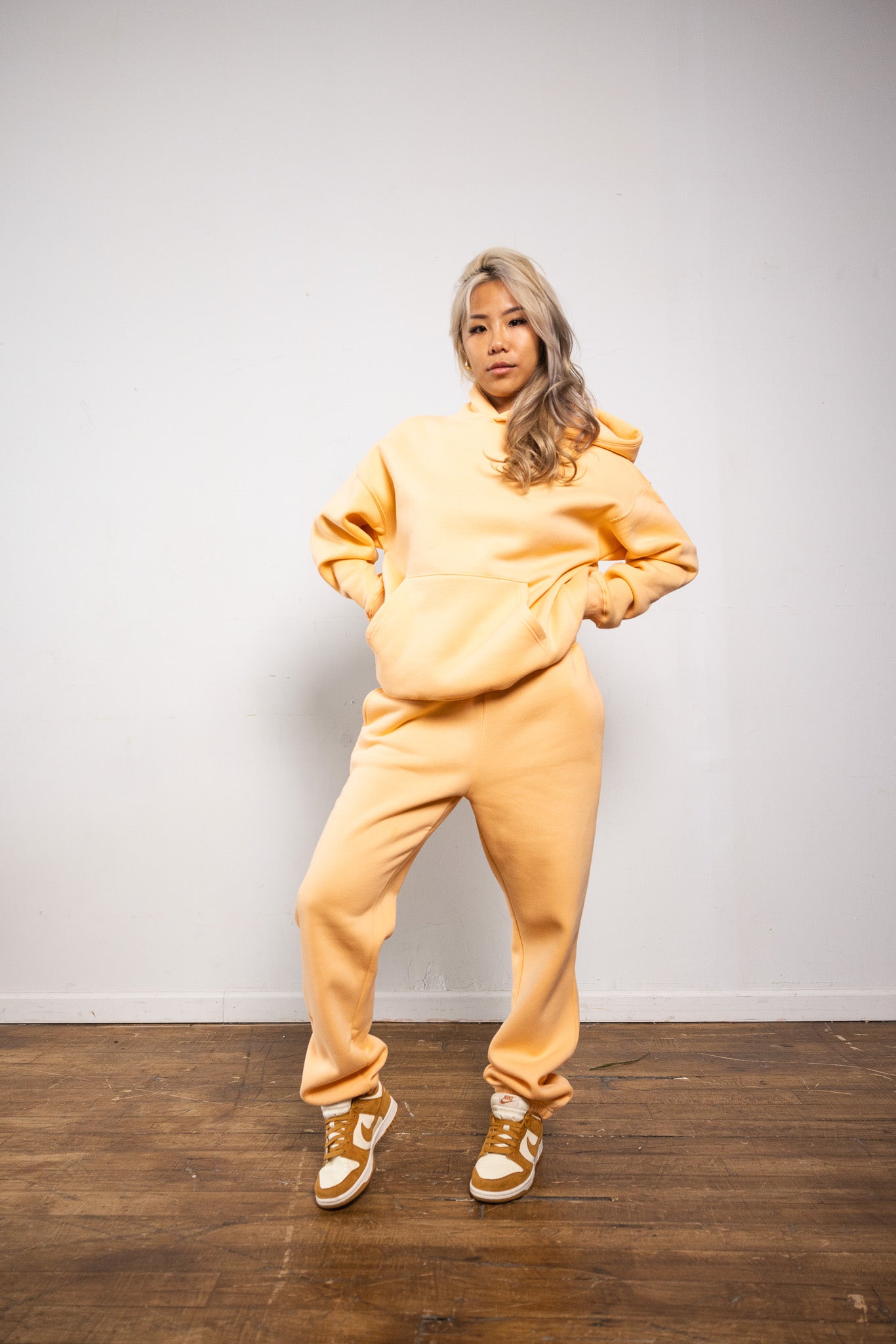 Cotton Fleece Set - Peach Fuzz