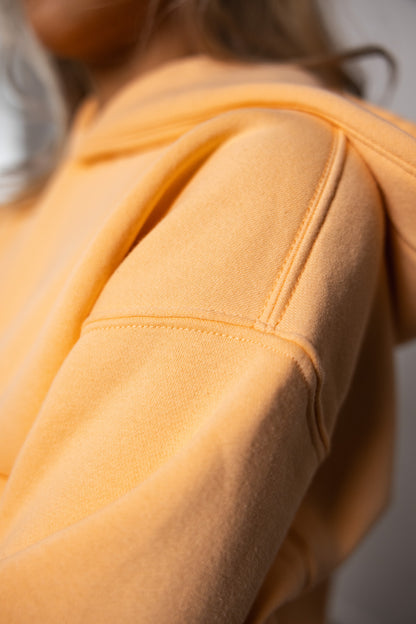 Cotton Fleece Hoodie - Peach Fuzz