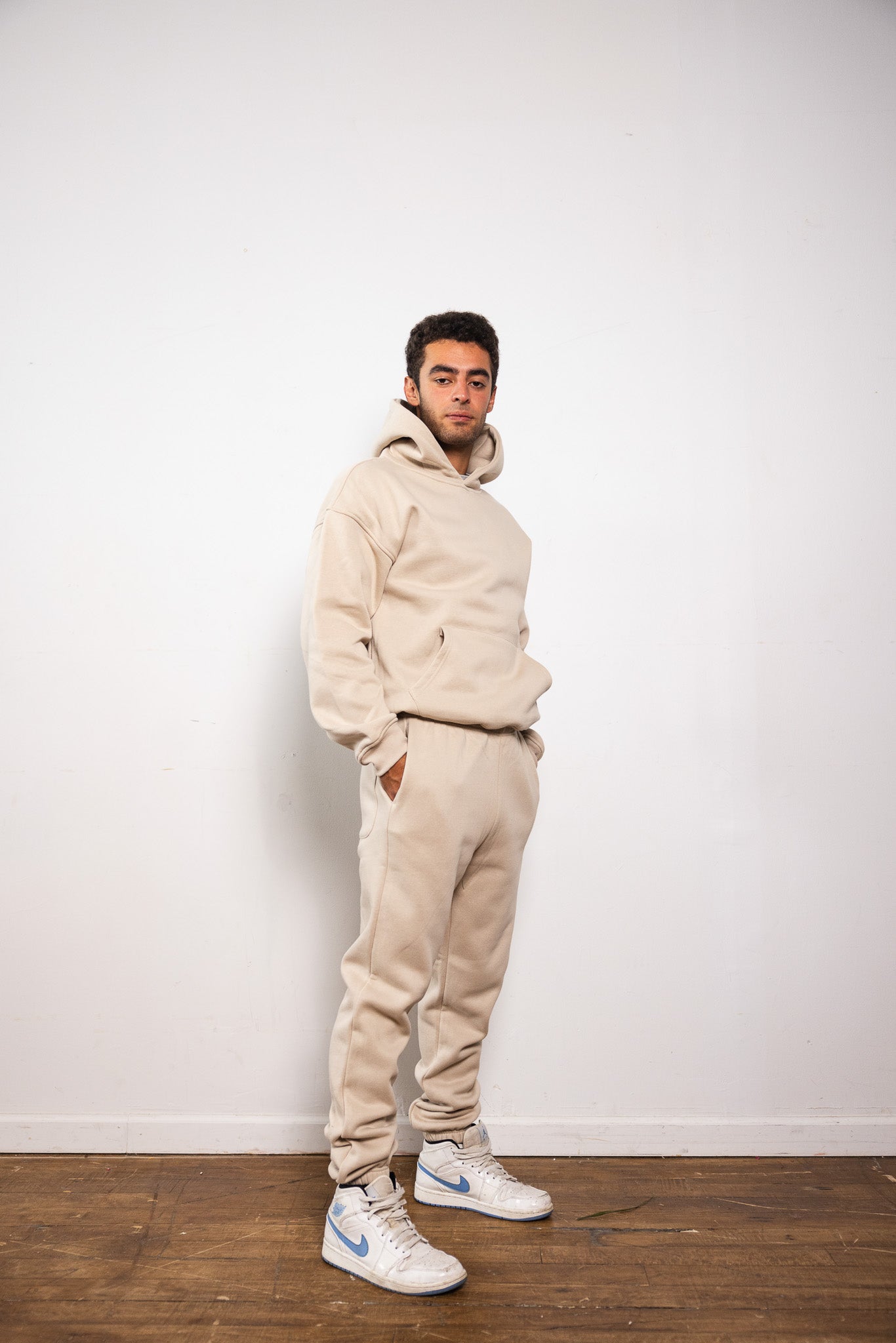 Cotton Fleece Set - Sand