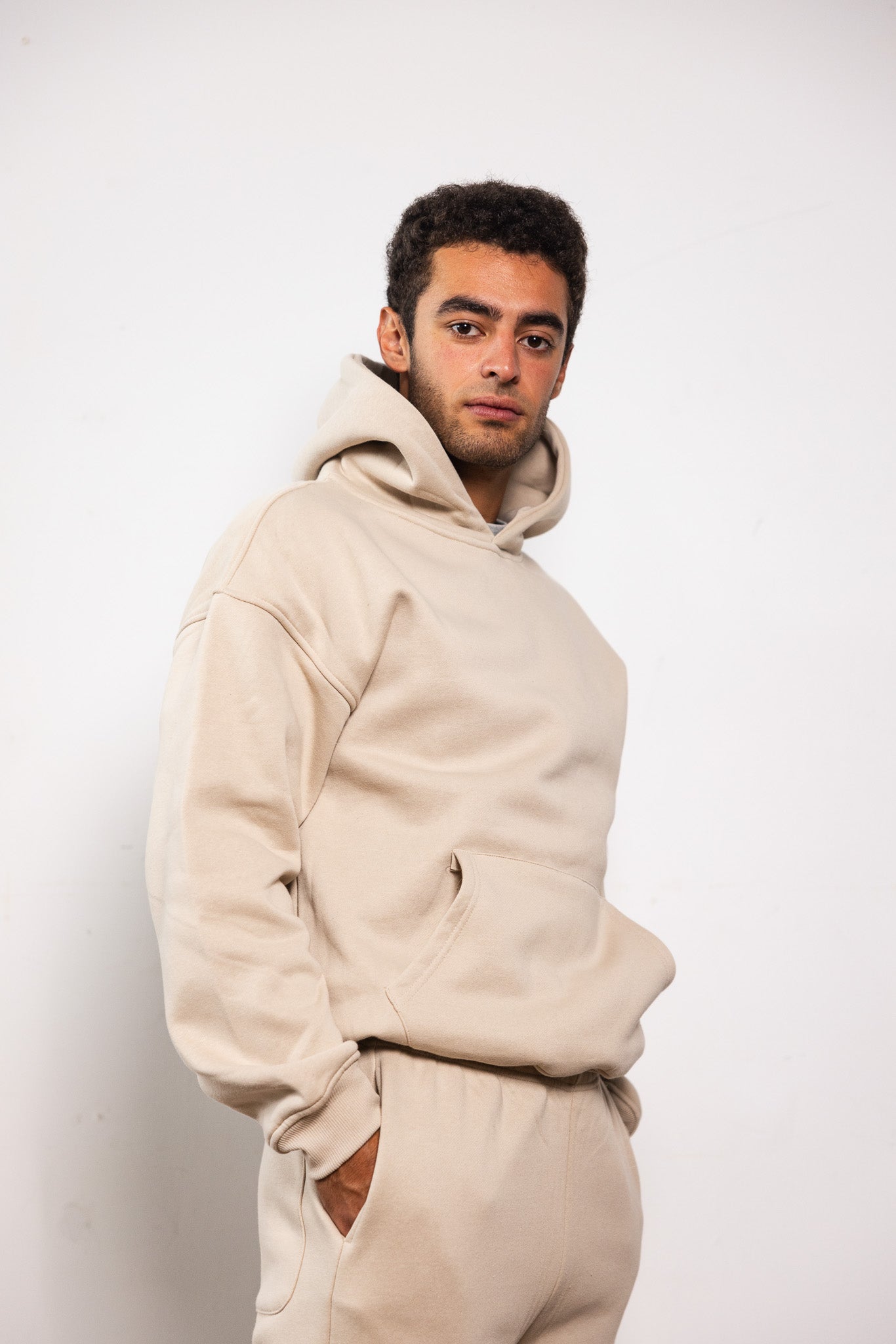 Cotton Fleece Set - Sand