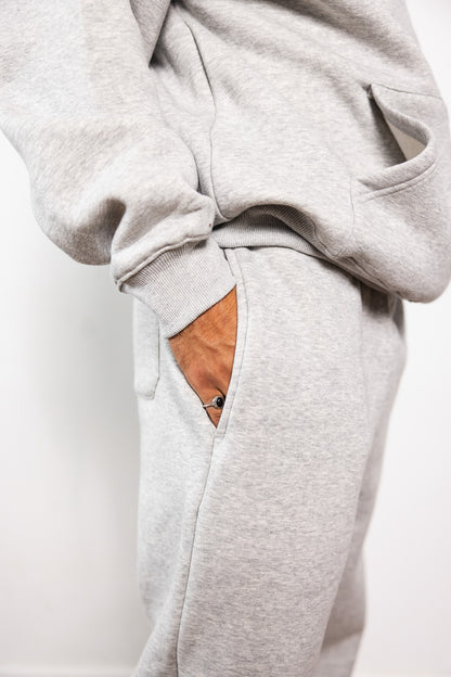 Cotton Fleece Joggers - Light Oatmeal