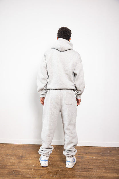 Cotton Fleece Joggers - Light Oatmeal