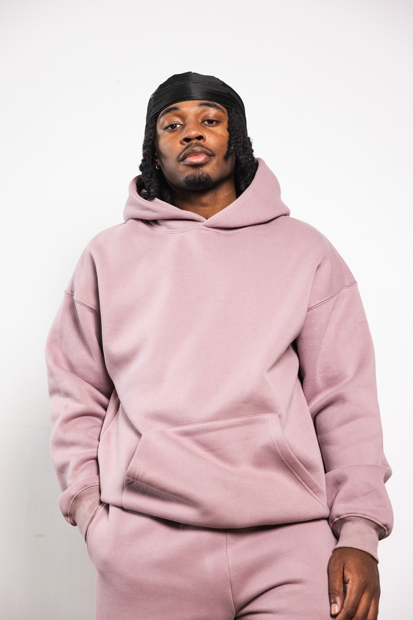 Cotton Fleece Hoodie - Shadow Purple