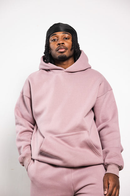 Cotton Fleece Hoodie - Shadow Purple