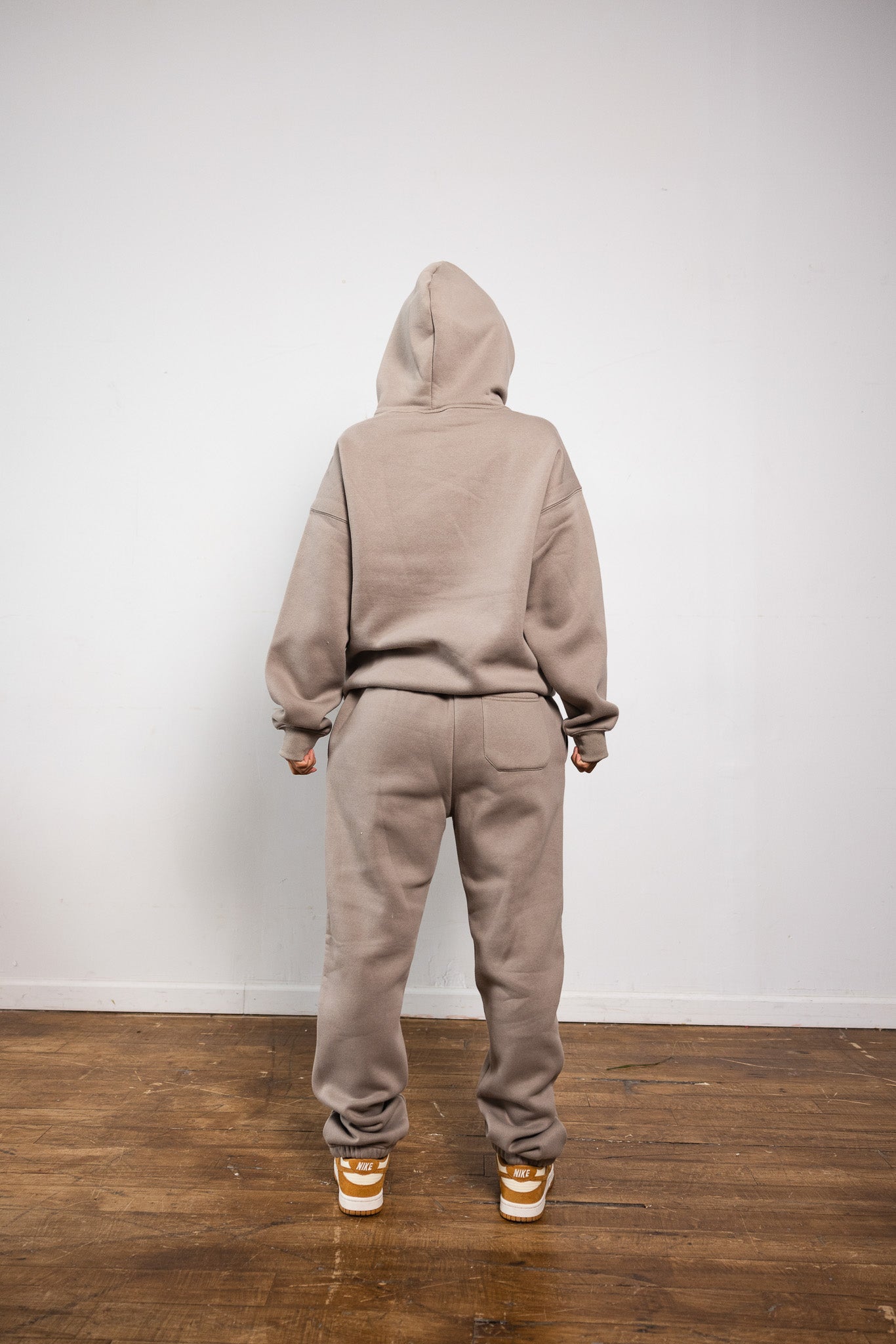 Cotton Fleece Joggers- Khaki