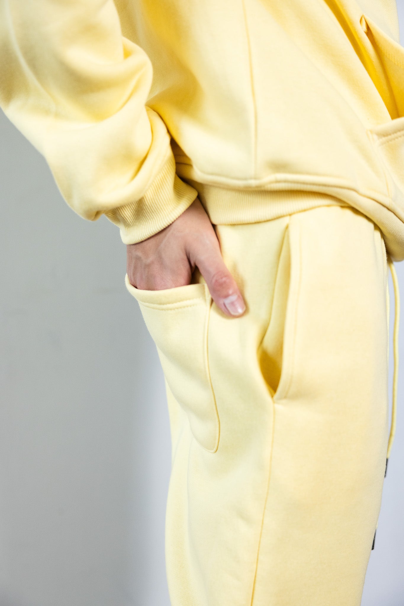 Cotton Fleece Set - Yellow - Cream