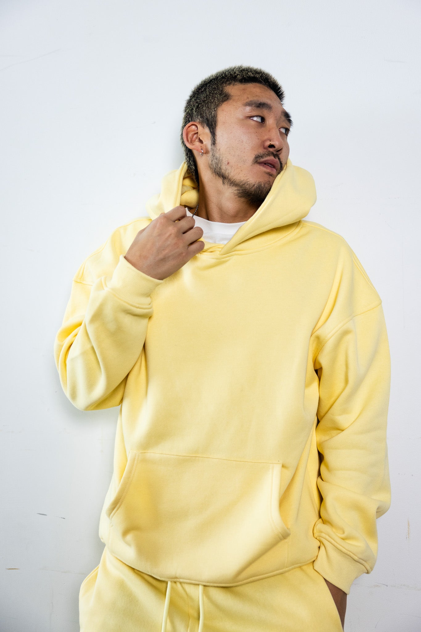 Cotton Fleece Set - Yellow - Cream