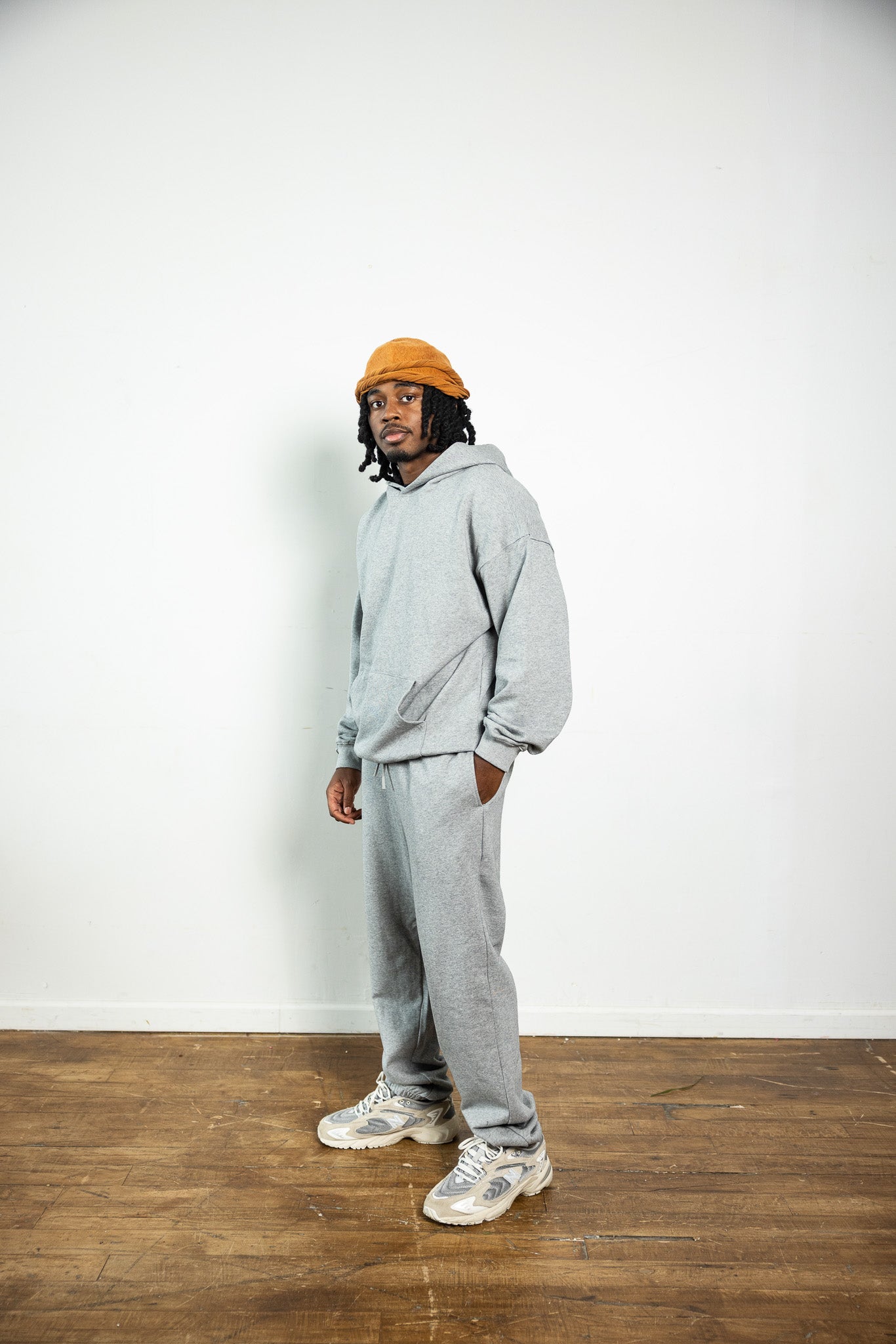 Cotton Fleece Set - Heather Grey